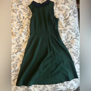 Holiday dress Hunter Green soft cotton feeling beautiful fitted stretchy Dress